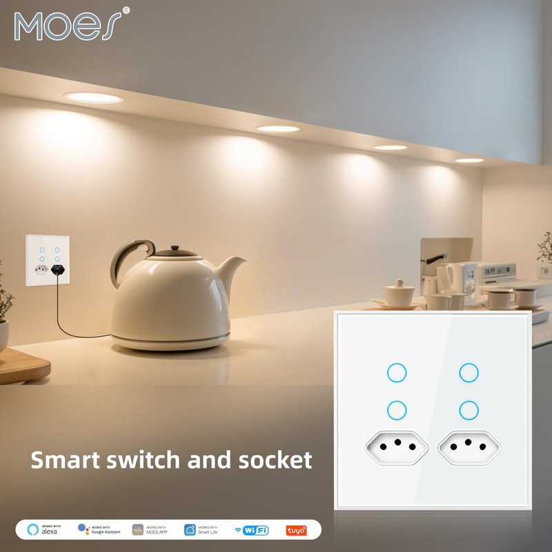 Tuya WiFi Smart Plug 4 Outlet  - Timer Dual Outlet recension och pris